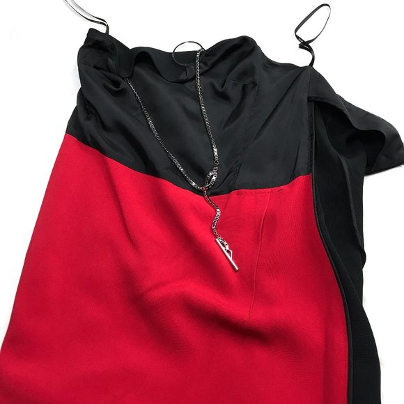 Auc Thierry Mugler Asymmetric Chain Halter Dress FR42 - Picture 11 of 15